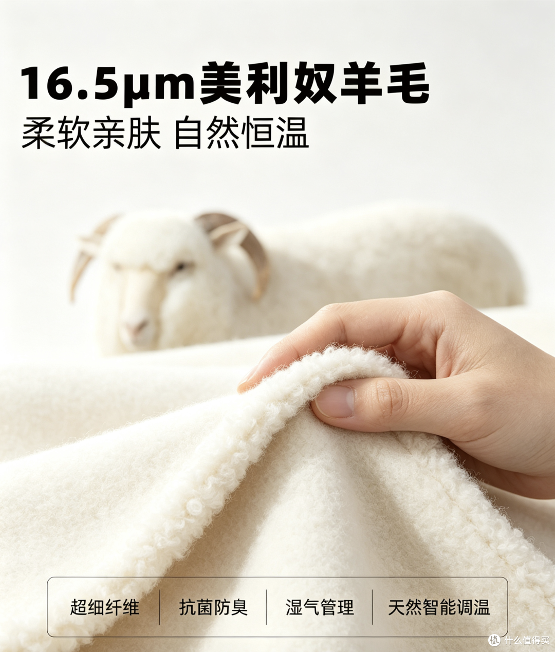 Tnv选用16.5μm美利奴羊毛面料