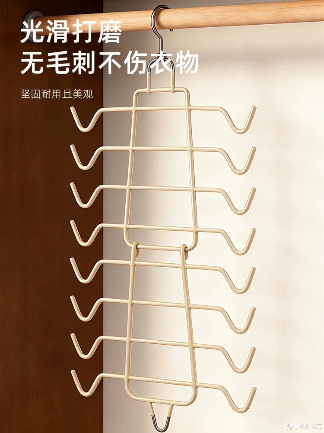 衣柜收纳神器！内衣吊带专用衣架，折叠防滑挂架太能装了