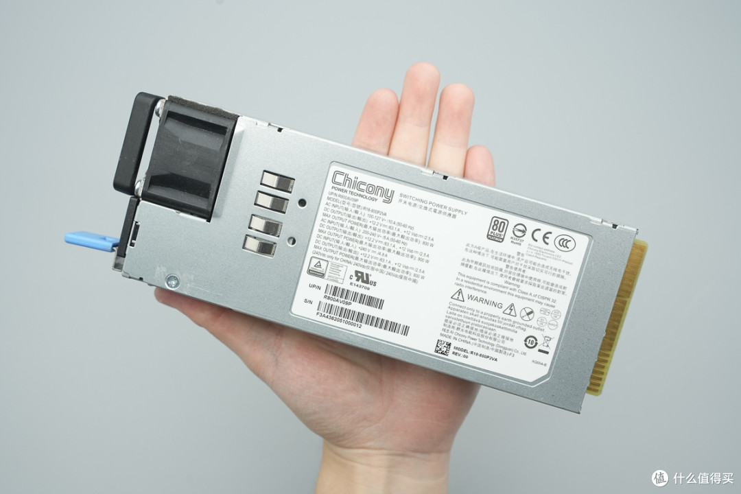 白金牌能效认证，群光800W CRPS碳化硅服务器电源拆解