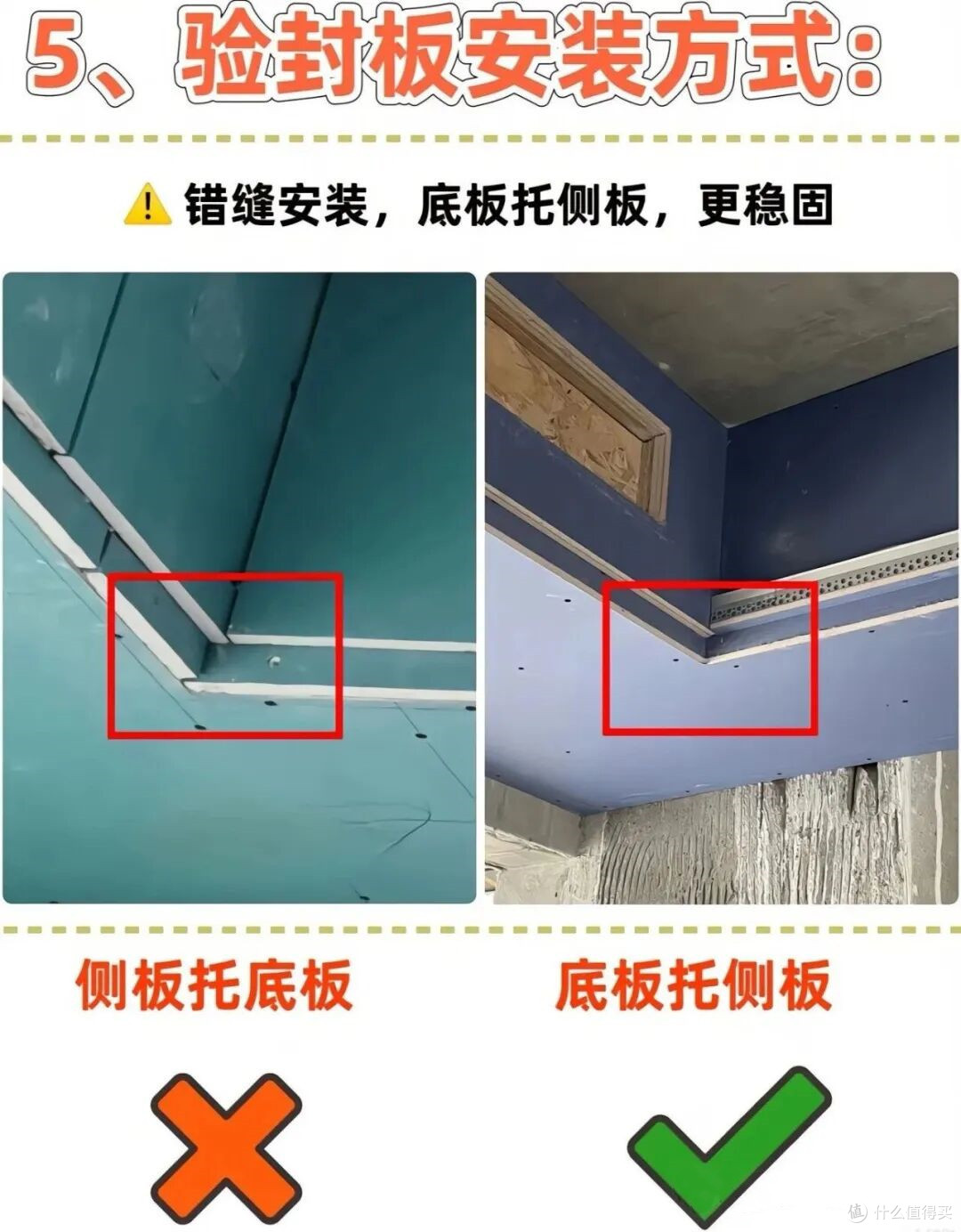 木工验收这12处细节：但凡少做一条，两年以后吊顶必裂，钉帽必锈