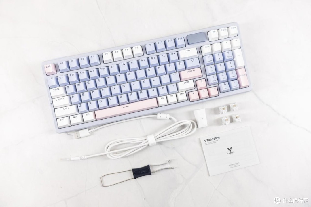 优秀手感+强悍性能,最强键鼠续航套装雷柏V700DIY-98+VT9 MAX体验