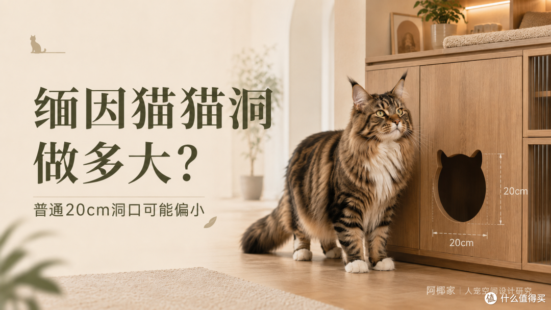 给缅因猫买猫柜，别只看“加大号”