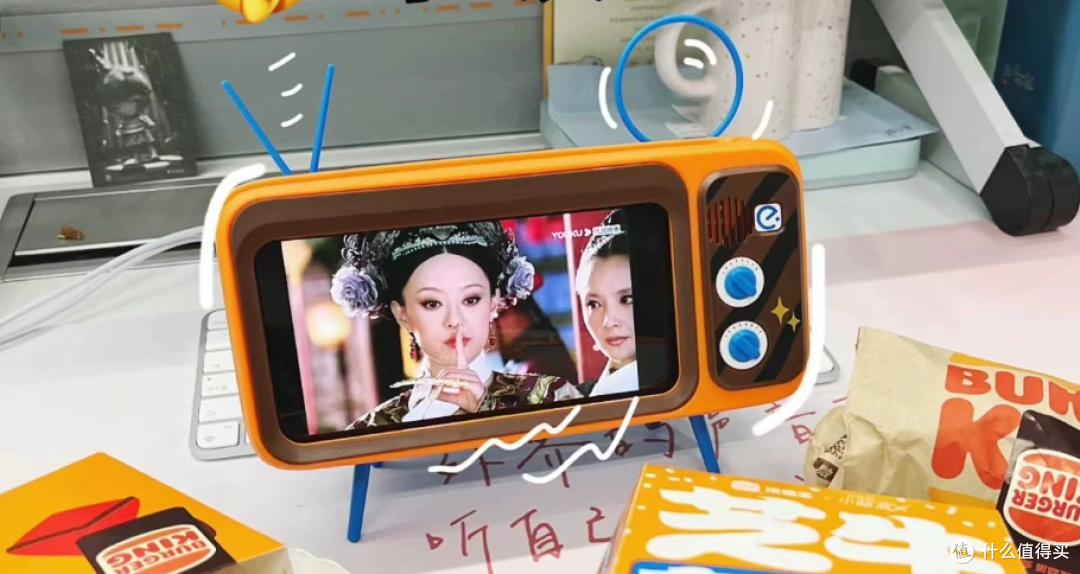 汉堡王联名蓝牙音箱小电视，当年买不到的限量款，现在二手鱼19元
