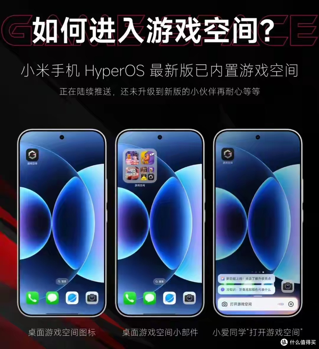 小米游戏空间正式来了，游戏加速全面升级，HyperOS开始陆续推送