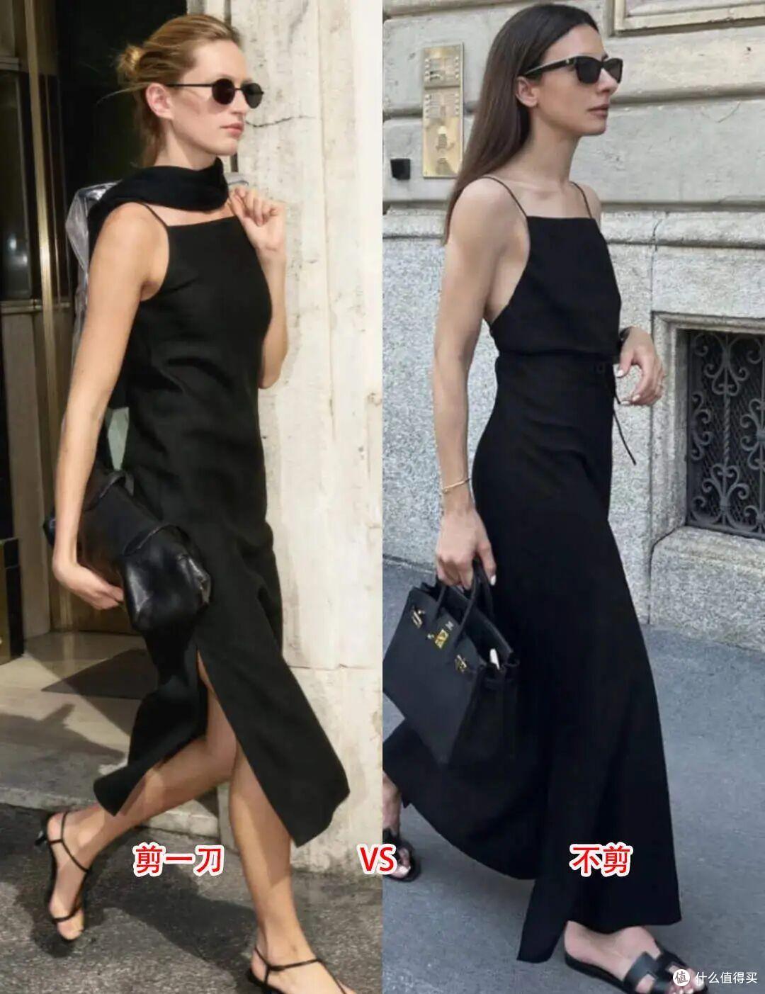 在夏天，中年女人穿各种裙子都流行“剪一刀”，慵懒随性又时髦！