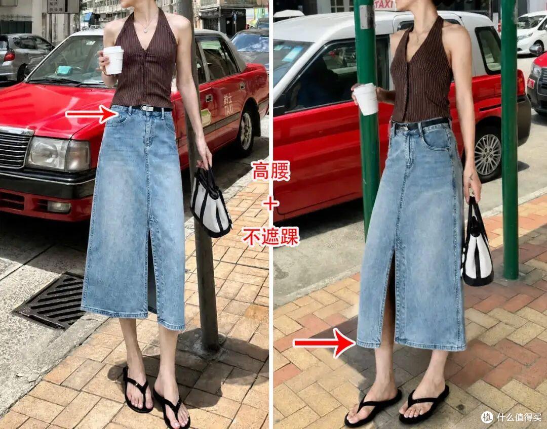 在夏天，中年女人穿各种裙子都流行“剪一刀”，慵懒随性又时髦！
