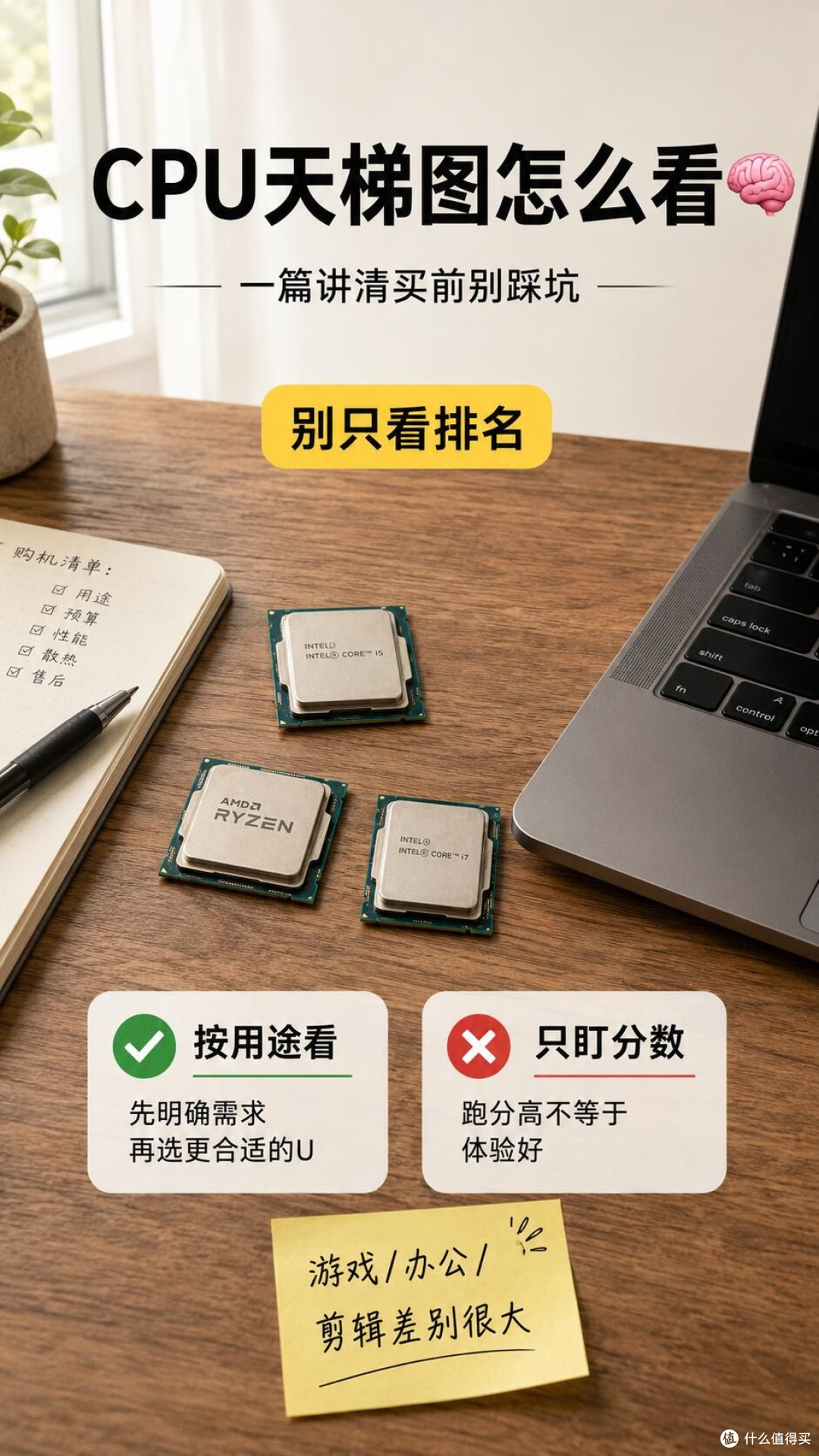 CPU天梯图别盲目对照!很多人都踩坑