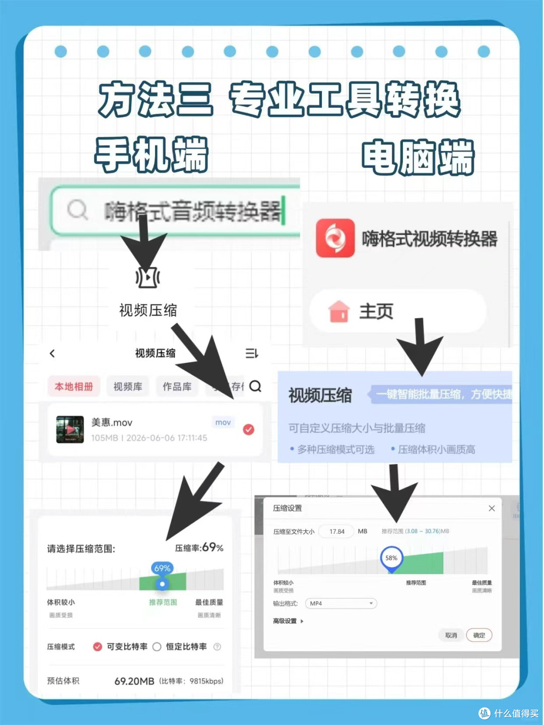 怎么把视频压缩到100M以内？保姆级图文详细步骤，三种解决方法！
