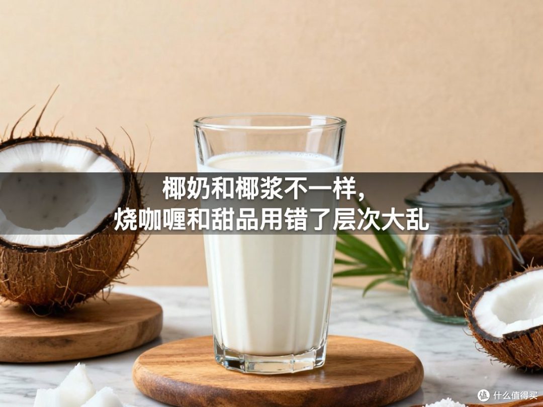 椰奶和椰浆不一样，烧咖喱和甜品用错了层次大乱