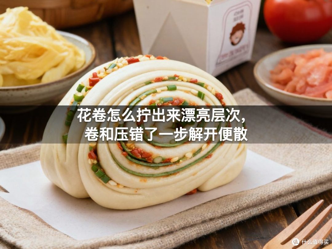 花卷怎么拧出来漂亮层次,卷和压错了一步解开便散