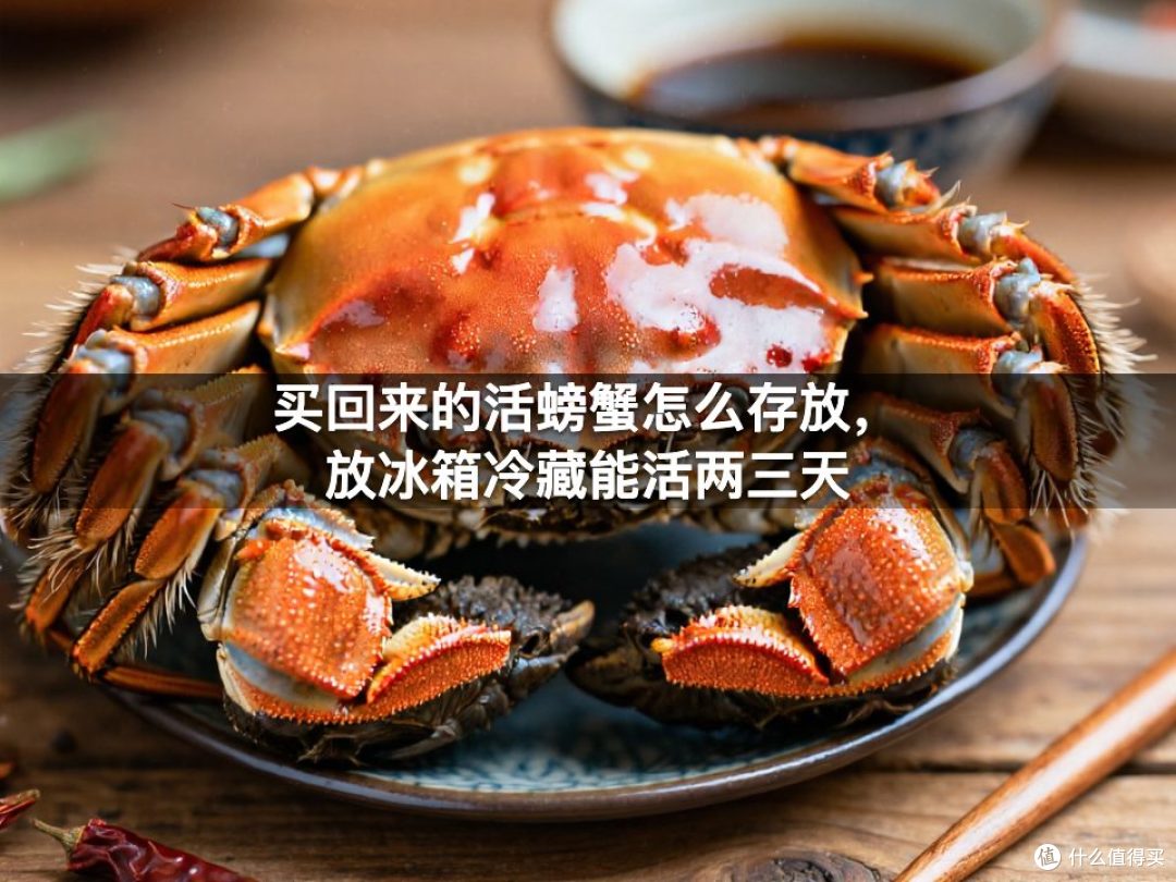 买回来的活螃蟹怎么存放,放冰箱冷藏能活两三天