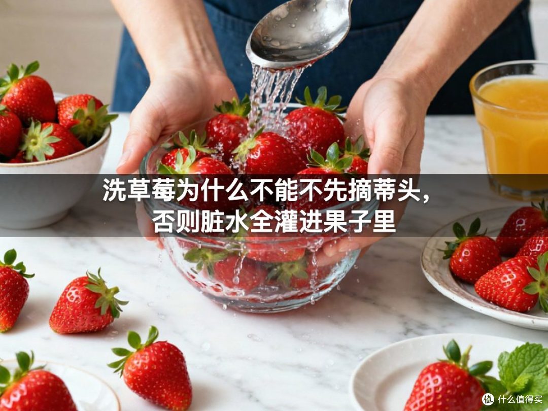 洗草莓为什么不能不先摘蒂头，否则脏水全灌进果子里
