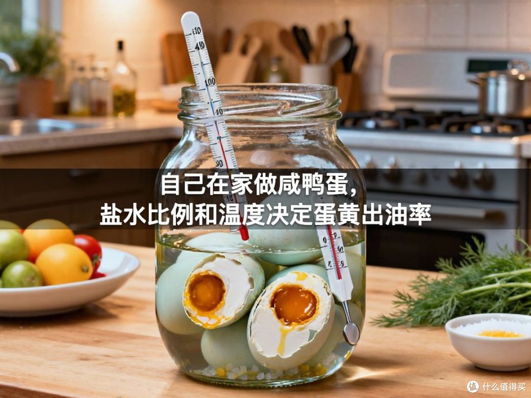 自己在家做咸鸭蛋,盐水比例和温度决定蛋黄出油率