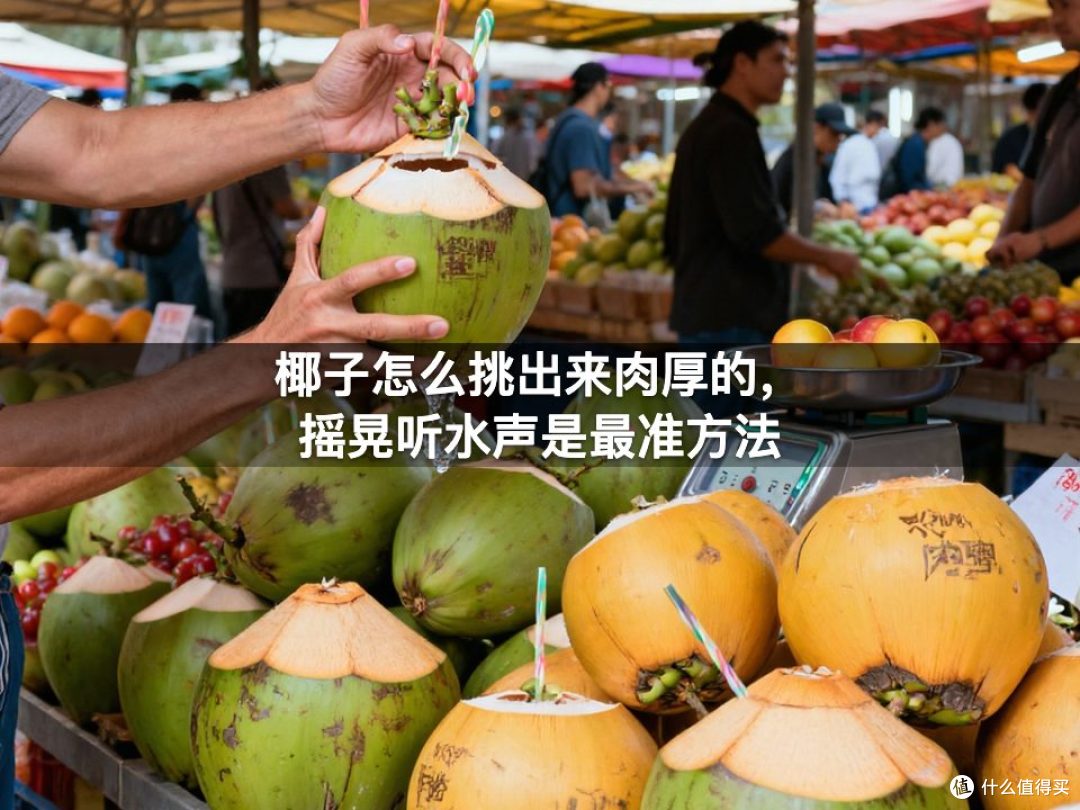 椰子怎么挑出来肉厚的，摇晃听水声是最准方法
