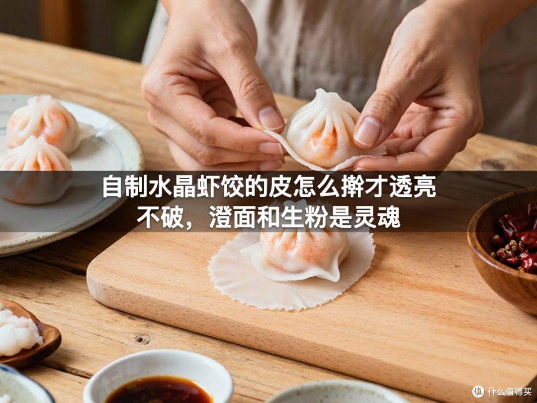 自制水晶虾饺的皮怎么擀才透亮不破,澄面和生粉是灵魂