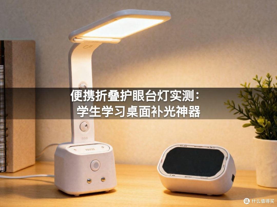 便携折叠护眼台灯实测：学生学习桌面补光神器