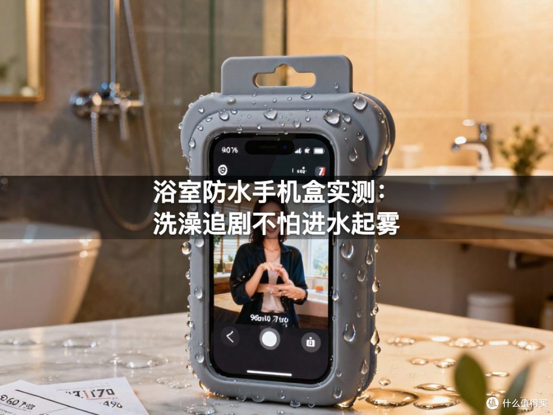浴室防水手机盒实测：洗澡追剧不怕进水起雾