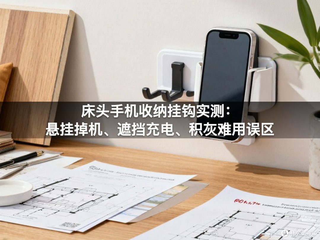 床头手机收纳挂钩实测:悬挂掉机、遮挡充电、积灰难用误区