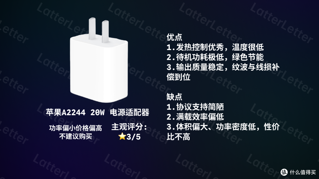 新时代5V1A——苹果A2244 20W电源适配器体验报告