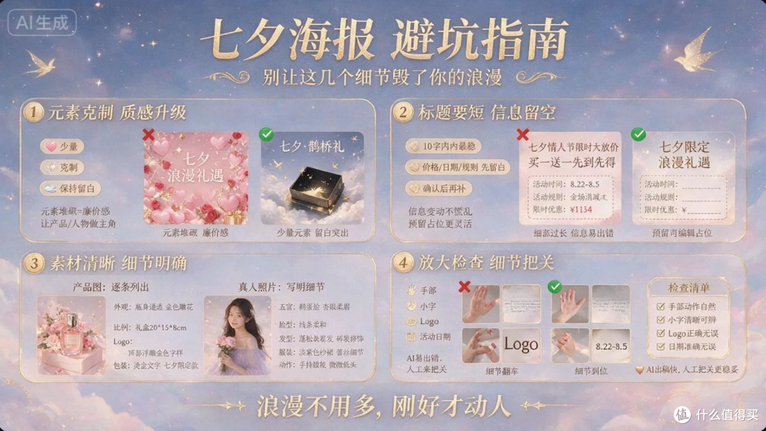 2026年七夕海报用什么AI工具?中文乱码、改稿重抽,一次解决