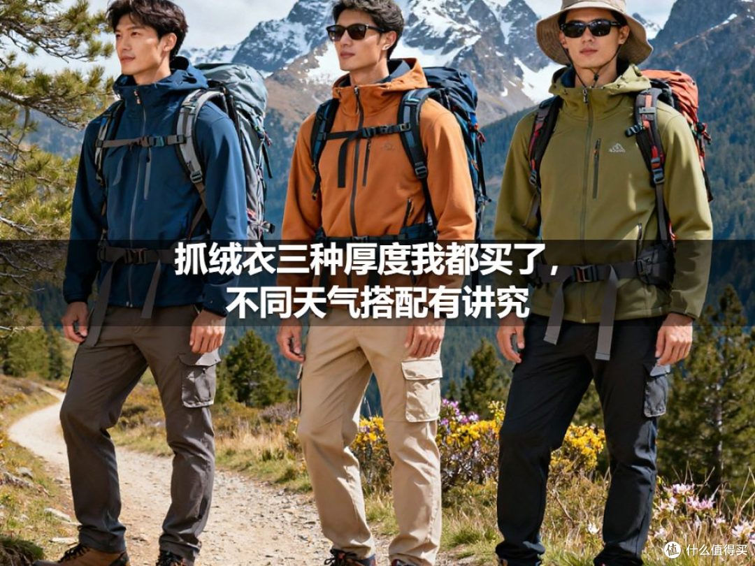 抓绒衣三种厚度我都买了,不同天气搭配有讲究