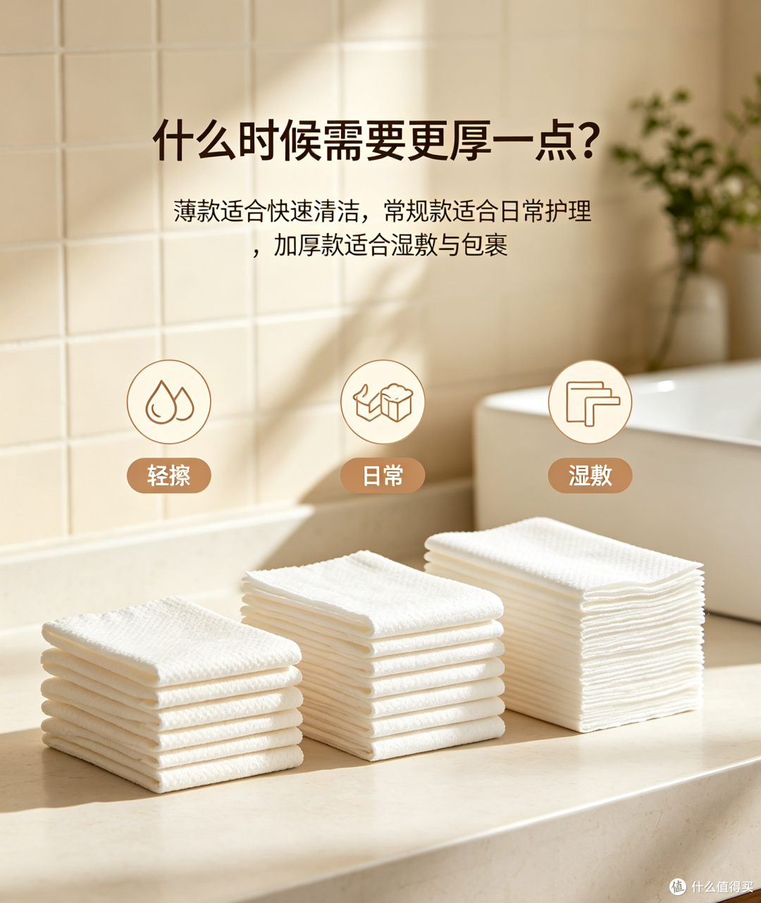 敏感肌适合 70g 黄金比重洗脸巾吗?实测棉柔世家 168 抽棉柔巾