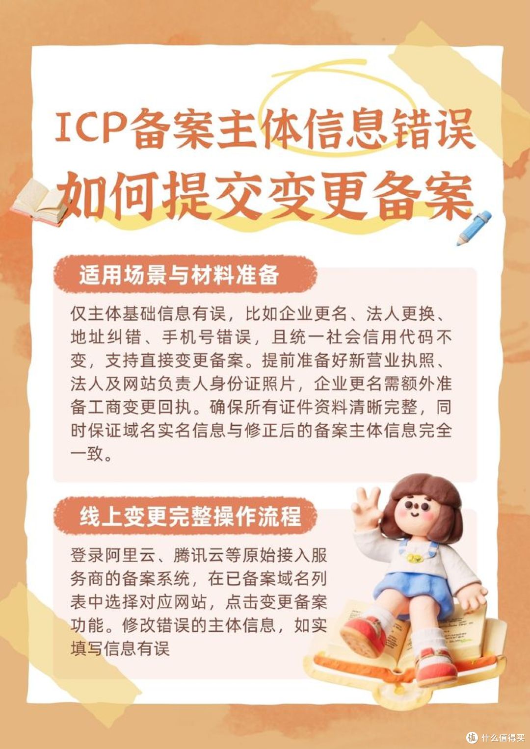 ICP备案主体信息错误，如何提交变更备案