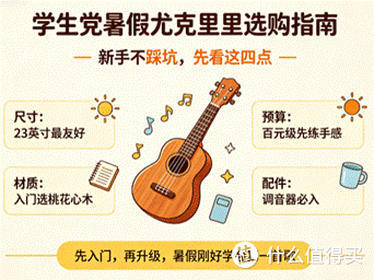 2026学生党暑假选购尤克里里科普|避开玩具琴,热门新手琴解析