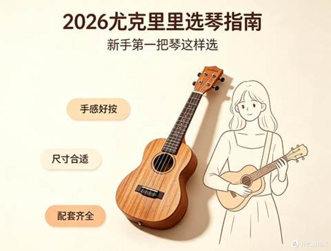2026女生入门尤克里里选购科普,手小也能弹的新手尤克里里推荐