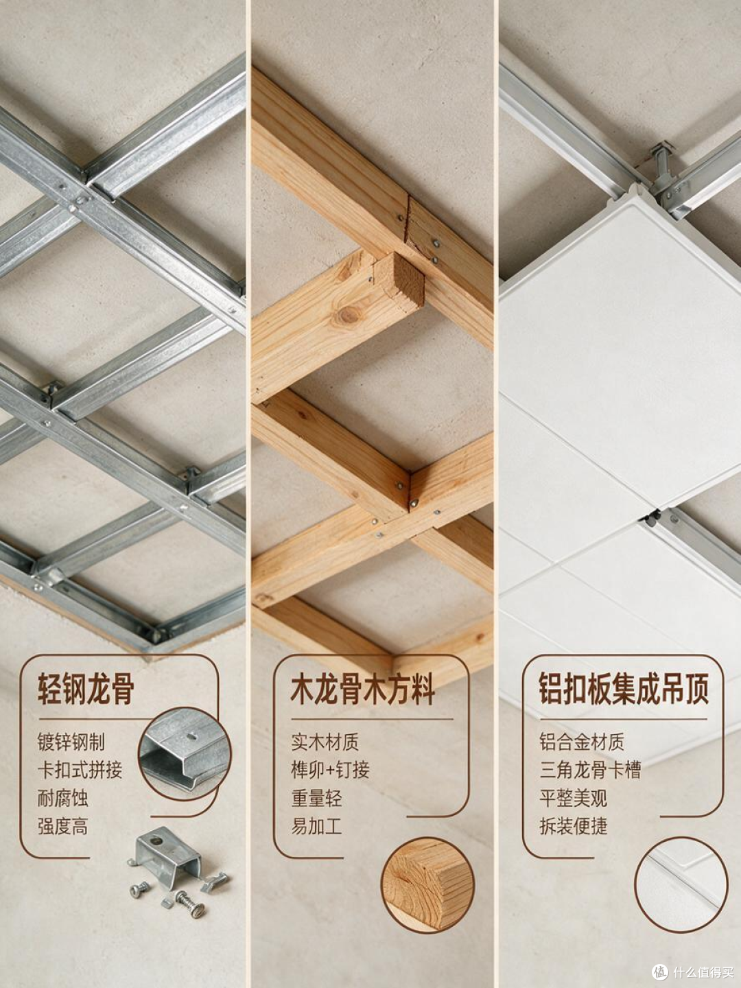 吊顶工艺深度拆解:干了18年的木工师傅,带你看三种最常见做法