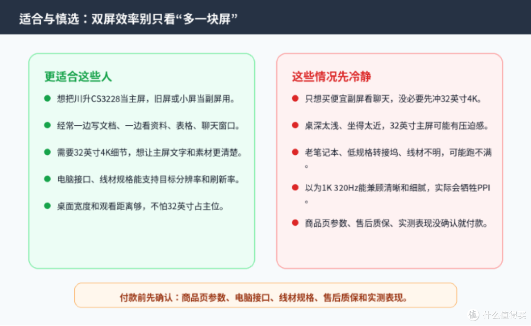双屏效率别乱堆屏:主屏不清楚,副屏也救不了你