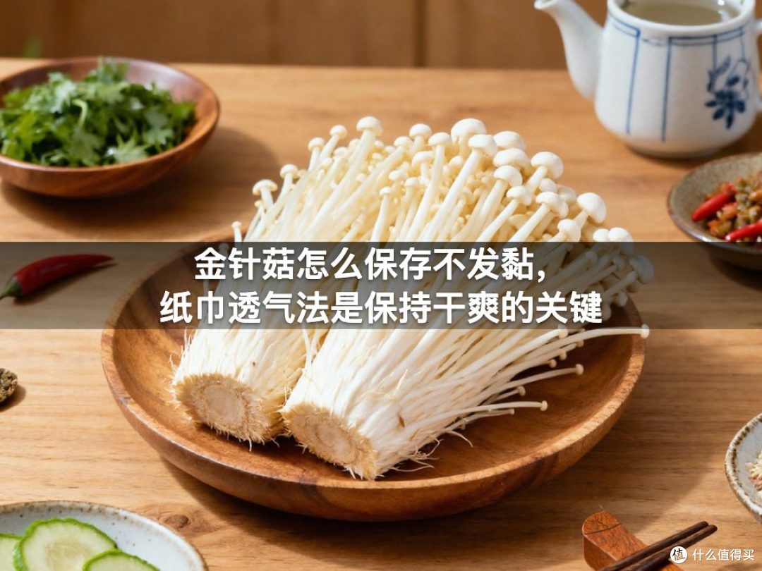 金针菇怎么保存不发黏,纸巾透气法是保持干爽的关键