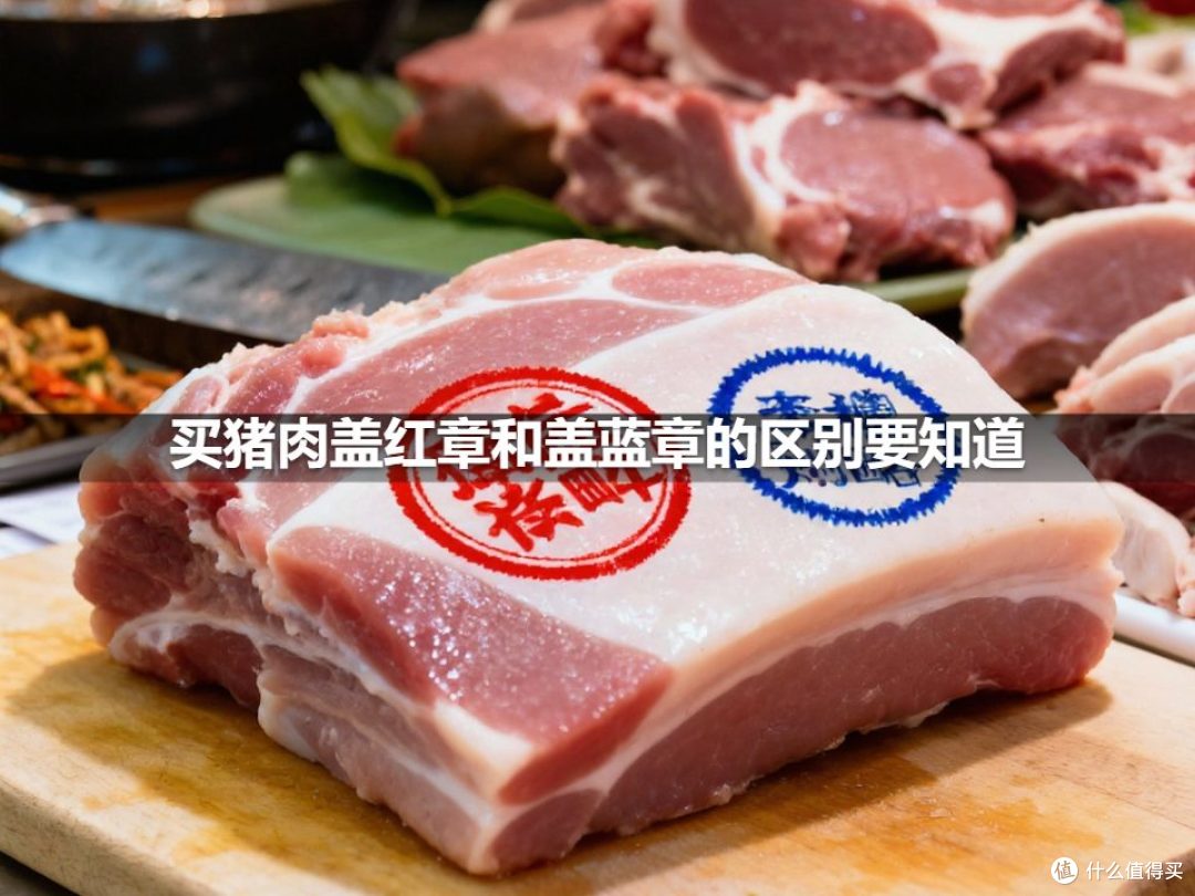 买猪肉盖红章和盖蓝章的区别要知道