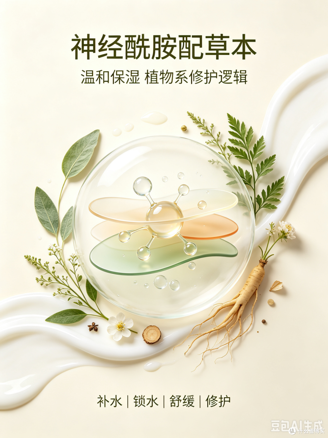 神经酰胺配草本,温和保湿植物系 水乳套装修护逻辑这样搭更稳妥