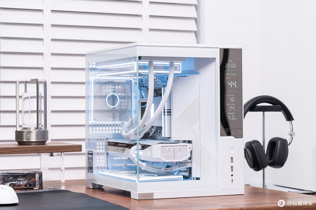 精致数显海景MATX主机,乔思伯 D34 装机展示