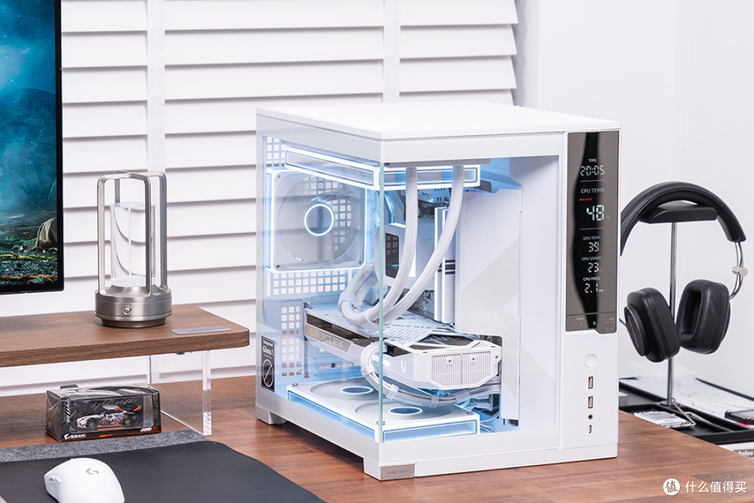 精致数显海景MATX主机,乔思伯 D34 装机展示