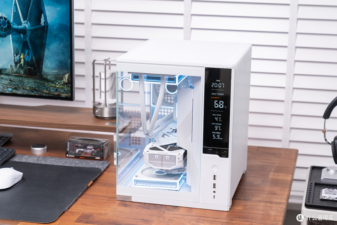 精致数显海景MATX主机,乔思伯 D34 装机展示
