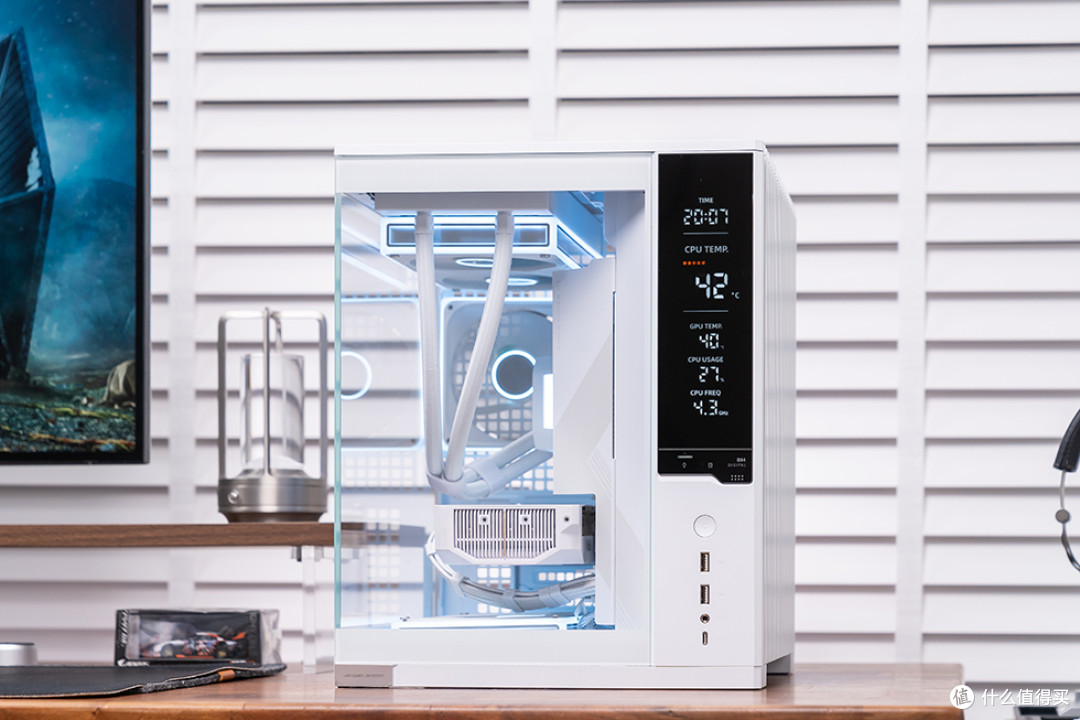 精致数显海景MATX主机,乔思伯 D34 装机展示