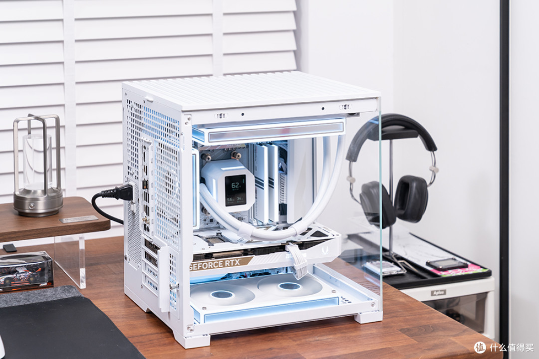 精致数显海景MATX主机,乔思伯 D34 装机展示