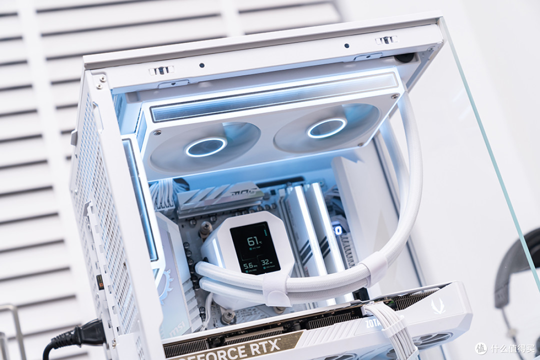 精致数显海景MATX主机,乔思伯 D34 装机展示