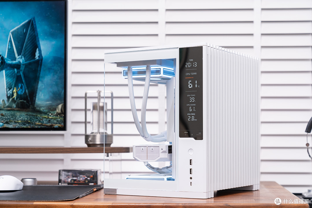 精致数显海景MATX主机,乔思伯 D34 装机展示