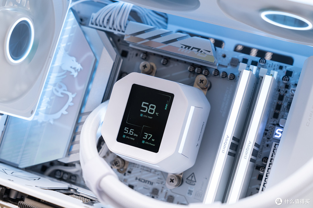 精致数显海景MATX主机,乔思伯 D34 装机展示