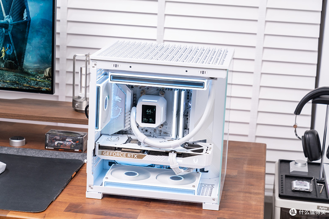 精致数显海景MATX主机,乔思伯 D34 装机展示