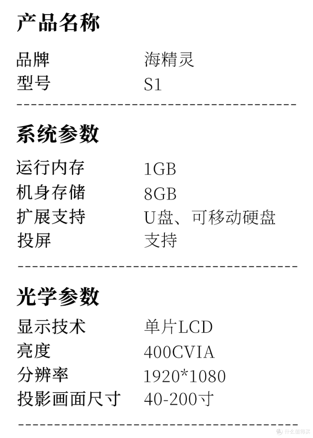 测评丨海精灵S1投影仪，千元内投影仪怎么选择