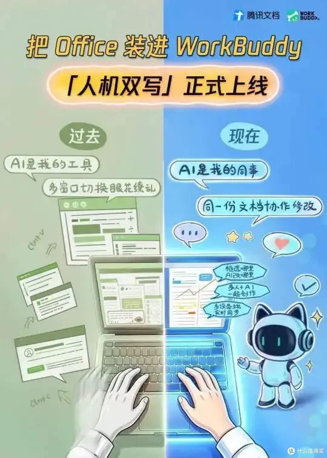 腾讯WorkBuddy「人机双写」上线:AI住进你的Office 活动获取好礼