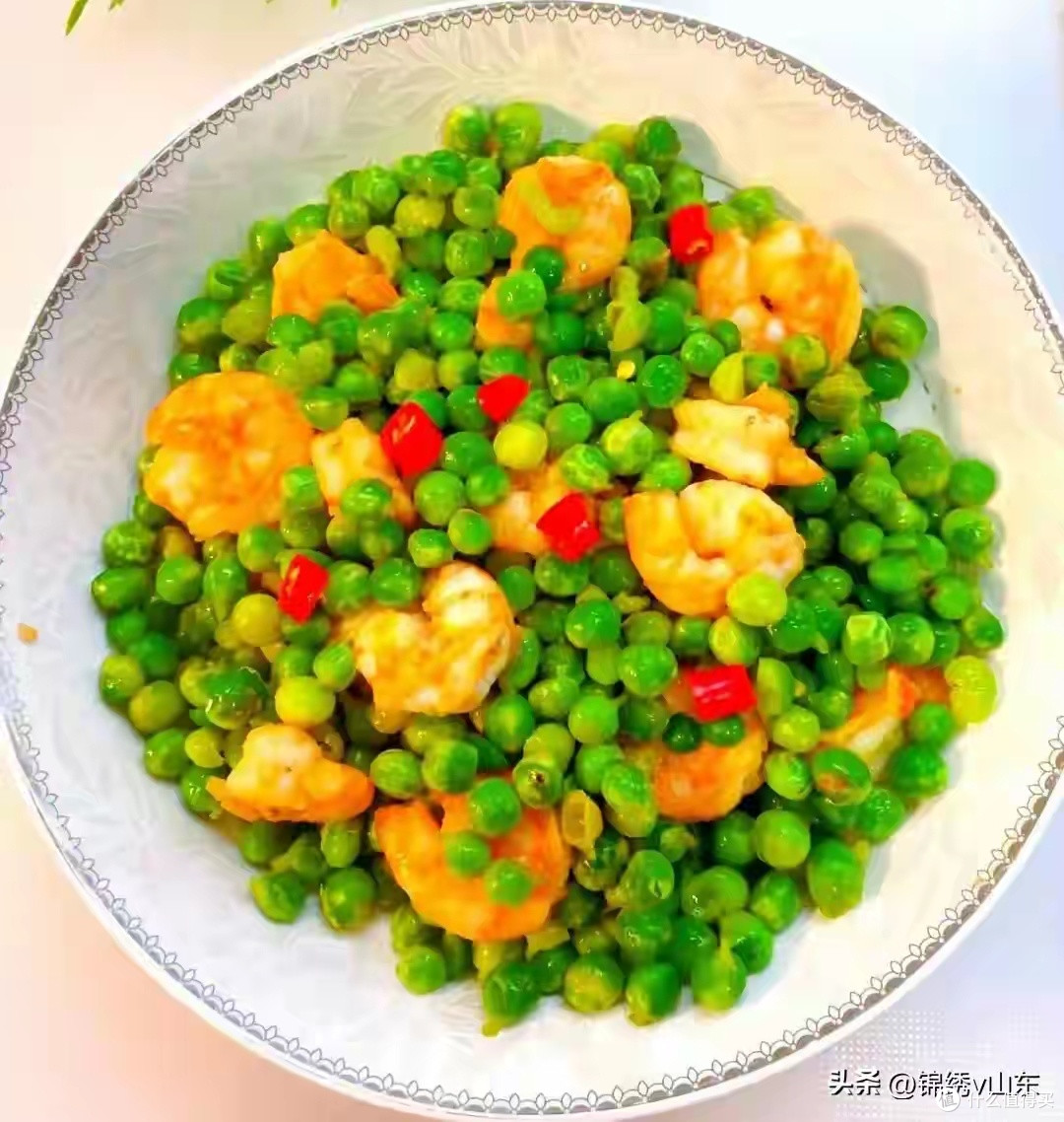 鲜虾仁豌豆胡萝卜炒制方法