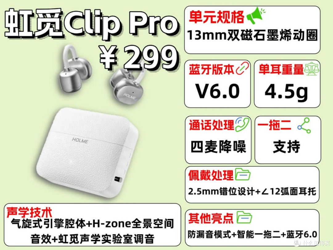 耳夹式耳机哪款好?虹觅ClipPro怎么样?300元耳夹式耳机测评推荐