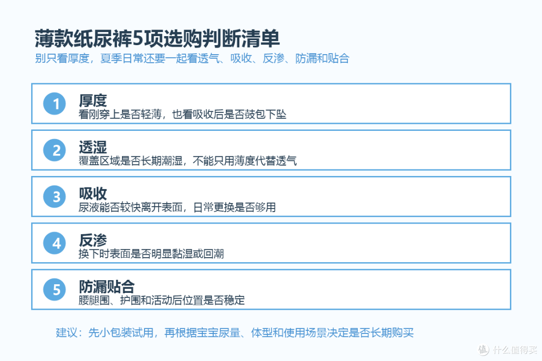 2026夏天薄款纸尿裤怎么选?别只看厚度,透气、吸收和防漏一起看
