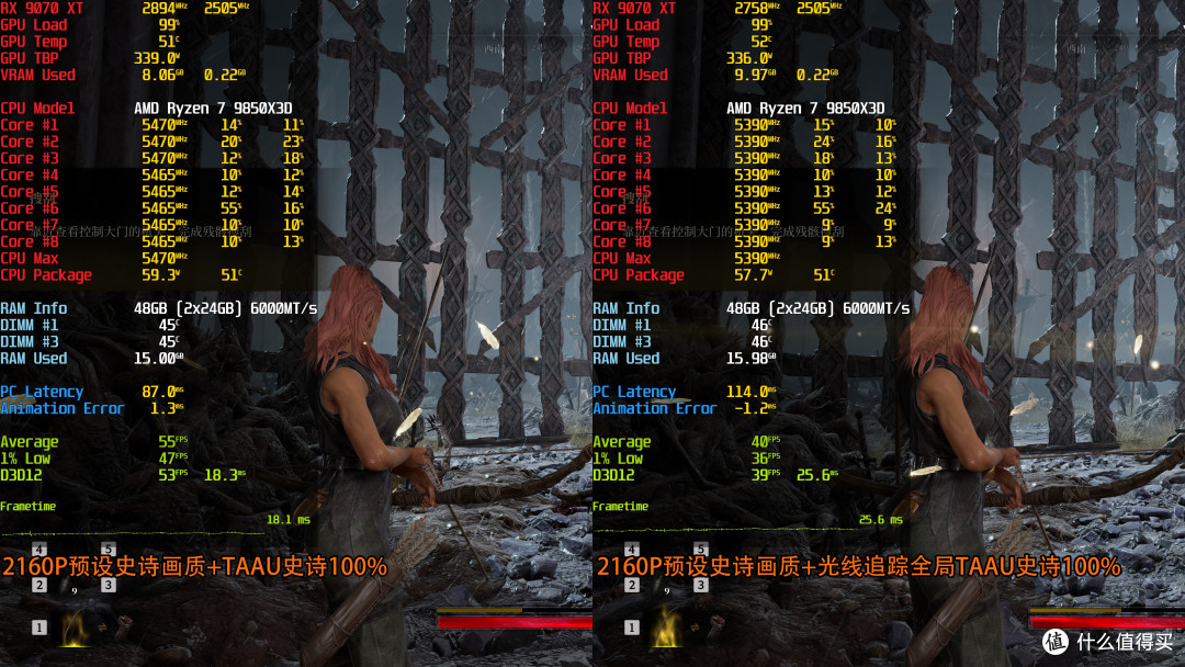 《雾影猎人》7款A卡实测:显存优化意外好,9060 XT开FSR 4稳2K60