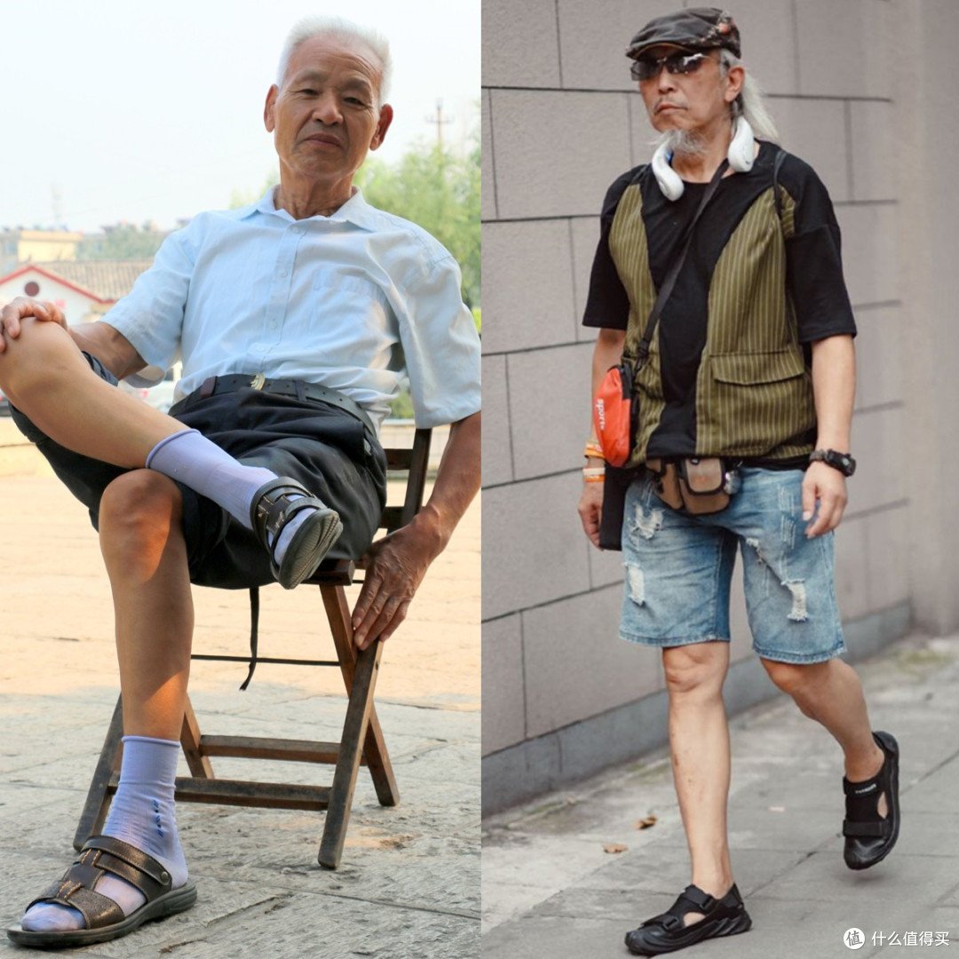 男人老了后,夏天尽量不要穿大爷衫和塑料凉鞋,换成这些更高级